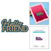 OakridgeStores.com | Spellbinders - Layered Hello Friend - Etched Dies - Essentially Your Sentiments - S1-184 810176109861