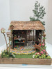RESALE SHOP - VTG Handmade 1:12 Greenhouse and Potting Shed Miniature Diorama - BABE-GREENHOUSE-NS5829