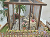 RESALE SHOP - VTG Handmade 1:12 Greenhouse and Potting Shed Miniature Diorama - BABE-GREENHOUSE-NS5829