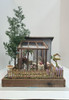 RESALE SHOP - VTG Handmade 1:12 Greenhouse and Potting Shed Miniature Diorama - BABE-GREENHOUSE-NS5829