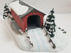 RESALE SHOP - VTG Hawthorne Rockwell Home for Holiday "Over The River" Covered Bridge #1010A - BABE-RIVER1010-LN6136