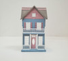 RESALE SHOP - VTG Blue and Pink Dollhouse for Dollhouse 1:144 scale - BABE-BLUEMINIDOLLHOUSE-NS6224