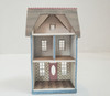 RESALE SHOP - VTG Blue and Pink Dollhouse for Dollhouse 1:144 scale - BABE-BLUEMINIDOLLHOUSE-NS6224