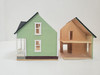 RESALE SHOP - VTG Millie August Miniatures Light Green Dollhouse for Dollhouse 1:144 scale - BABE-GREENMINIDOLLHOUSE-NS6222