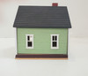 RESALE SHOP - VTG Millie August Miniatures Light Green Dollhouse for Dollhouse 1:144 scale - BABE-GREENMINIDOLLHOUSE-NS6222