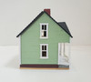 RESALE SHOP - VTG Millie August Miniatures Light Green Dollhouse for Dollhouse 1:144 scale - BABE-GREENMINIDOLLHOUSE-NS6222