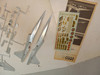 RESALE SHOP - 1/48 SCALE 1967 HAWK NORTHROP F-5A FREEDOM FIGHTER CHROME PLASTIC MODEL KIT - BOBR-213-200-NOB6171