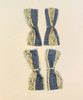 RESALE SHOP - VTG Dark Blue Dollhouse Curtains - BOST-DARKBLUECURTAINS-NS6964