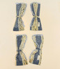 RESALE SHOP - VTG Dark Blue Dollhouse Curtains - BOST-DARKBLUECURTAINS-NS6964