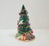 RESALE SHOP - VTG Festive Christmas Tree with Tree Skirt, Presents - BOST-FESTIVETREE-NS6229