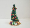 RESALE SHOP - VTG Festive Christmas Tree with Tree Skirt, Presents - BOST-FESTIVETREE-NS6229