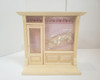 RESALE SHOP - VTG 1:12 Dollhouse Wooden Room Box - perfect for storefront - BOST-WOODENROOMBOX-NS6838