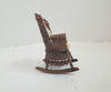 RESALE SHOP - VTG 1:12 Mini Wicker Rocking Chair for Dollhouse - LEDR-WCKRROCK-NS6236
