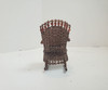 RESALE SHOP - VTG 1:12 Mini Wicker Rocking Chair for Dollhouse - LEDR-WCKRROCK-NS6236