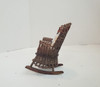 RESALE SHOP - VTG 1:12 Mini Wicker Rocking Chair for Dollhouse - LEDR-WCKRROCK-NS6236