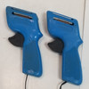 RESALE SHOP - Aurora AFX blue variable speed hand controllers HO scale slot car Untested - PEHO-BLUECTRL-U6783