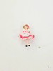 RESALE SHOP - VTG 1:12 DollhouseMiniature Handmade Doll for Young Girl's Toy - BOST-DOLLWITHREDBOW-NS7060