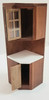 RESALE SHOP - 1:12 Walnut Dollhouse Kitchen Corner Hutch - BOST-HUTCH-LN7290