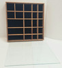 RESALE SHOP - Unbranded Dollhouse Miniatures Display Case 14 3/8" By 14 3/8" by 2" (DESC.) - PEHO-14CASE-LN6778