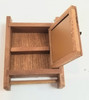 RESALE SHOP - Lot of 3 Shackman/ Misc. Grandfather Clock, Gramophone, Small Cabinet/ Mirror - RUMA-WOODLOT-LN7239