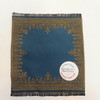 RESALE SHOP - Sam's World Gouldenlabel Medium Square 6" x 6" Double-Sided Blue & Gold Rug - SAM-MS009-NS7388