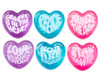 NeeDoh Good Vibes Only Hearts Bundle - Good Vibes Only Heart, Groovy Fruit & Sugar Skull Cat (Assorted Styles & Colors)