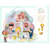 OakridgeStores.com | Djeco - Tinyly Sunny & Mia House - Cloud Carry Case Dollhouse Playset with Figurine for Ages 4+ - 06953 3070900069534