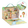 OakridgeStores.com | Djeco - Tinyly Sylvia & Fox's House in the Forest - Carry-Case Tiny House Playset for Ages 4+ - 06966 3070900069664