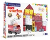 OakridgeStores.com | Magna-Tiles - MAGNA-TILES Fire Station 50-Piece Magnetic Construction Set - Light & Sound Toy for Ages 3+ - 252050FS 850025176514