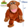 OakridgeStores.com | Thin Air Brands - Chico Monkey Hand Puppet - 17-inch Soft Plush w/ Movable Mouth & Head - LP466 850072174662