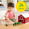OakridgeStores.com | Tomy - John Deere Red Barn Farm Playset - 1:64 Scale with Vehicles & Animals for Ages 3+ - 47333 036881473336