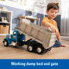 OakridgeStores.com | Tomy - Big Farm Peterbilt Model 367 Dump Truck - 1:16 Lights & Sounds, Blue - Ages 3+ - 47602J 036881476023