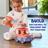 OakridgeStores.com | Tomy - Build-A-Buddy Bluey Car - Build & Drive STEAM Toddler Toy from Bluey, Motorized - Ages 1+ - 47698 036881476986