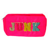 OakridgeStores.com | Mavi Bandz - Varsity Junk - Nylon Cosmetic Bag with Gold Zipper, Pink - 8105 816945026728