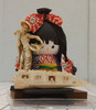 OakridgeStores.com | RESALE SHOP - VTG OOAK Japanese Kimono Figurine w/ Mock Ivory Boat and Fisherman Figure - BABE-JAPAN-NOB7575