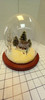 OakridgeStores.com | RESALE SHOP - VTG OOAK 1:160 Winter Cabin Diorama with Dog in Glass Dome- artisan-made - BABE-WINTERCABIN-NOB7573