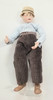 OakridgeStores.com | RESALE SHOP - VTG Unbranded 1:12 Porcelain Old man Doll with Hat, Glasses on Stand - BOST-OLD-LN7414