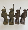 OakridgeStores.com | RESALE SHOP - VTG 4 Lincoln Logs Lead Soldiers w Rifles Marching 2" tall - LRBR-4LSRM-U7611
