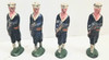 OakridgeStores.com | RESALE SHOP - Set of 4 3" U.S. Navy sailor Lead figurine - LRBR-4NAVY-U7680