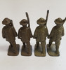 OakridgeStores.com | RESALE SHOP - VTG Unbranded Soldiers w Rifles (2) Tan Soldiers and (2) Olive Lead Soldiers - LRBR-4TOSG-U7602