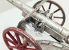 OakridgeStores.com | RESALE SHOP - VTG Barclay Manoil Spring Loaded Military Canon with Wheeled Base Artillery Lead - LRBR-CANNON1-U7587