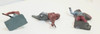 OakridgeStores.com | RESALE SHOP - Lot of 3 Barclay/ Lincoln Logs Native American Figures holding a shield/ Rifle - LRBR-NATIVELOT-U7620