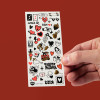 OakridgeStores.com | OMY - Flash Tattoo - I Love You - Temporary Tattoo Sheet - FLASH02 3760301405825