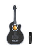 OakridgeStores.com | Wireless Express - Rock Star Karaoke Guitar Speaker & Wireless Microphone - Black, LED Lights, Rechargeable - SAGUITARBLK 850070462136