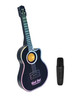 OakridgeStores.com | Wireless Express - Rock Star Karaoke Guitar Speaker & Wireless Microphone - Black, LED Lights, Rechargeable - SAGUITARBLK 850070462136