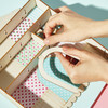 OakridgeStores.com | BRIGHT STRIPES - DIY Curio Cottage - Wood Craft Kit - BT-03 810169163344