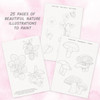 OakridgeStores.com | BRIGHT STRIPES - Watercolor Journal Flora - Watercolor Travel Set - BT-B02 810169162453