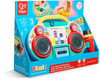 OakridgeStores.com | Hape - Sing-Along Pixel Boombox (Pixelz) - Kids Karaoke Boombox w/ Mic & LED Display for Ages 2+ - E0703 6943478057579
