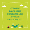 OakridgeStores.com | Chronicle Books - Coloring Book with Stickers Dinosaurs - Coloring Book - 40886 0810073340886