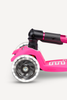 OakridgeStores.com | Micro Scooter - Maxi Deluxe Foldable LED Scooter, Shocking Pink - 3-Wheel Ride-On for Ages 5+ - MMD096 7630053530211
